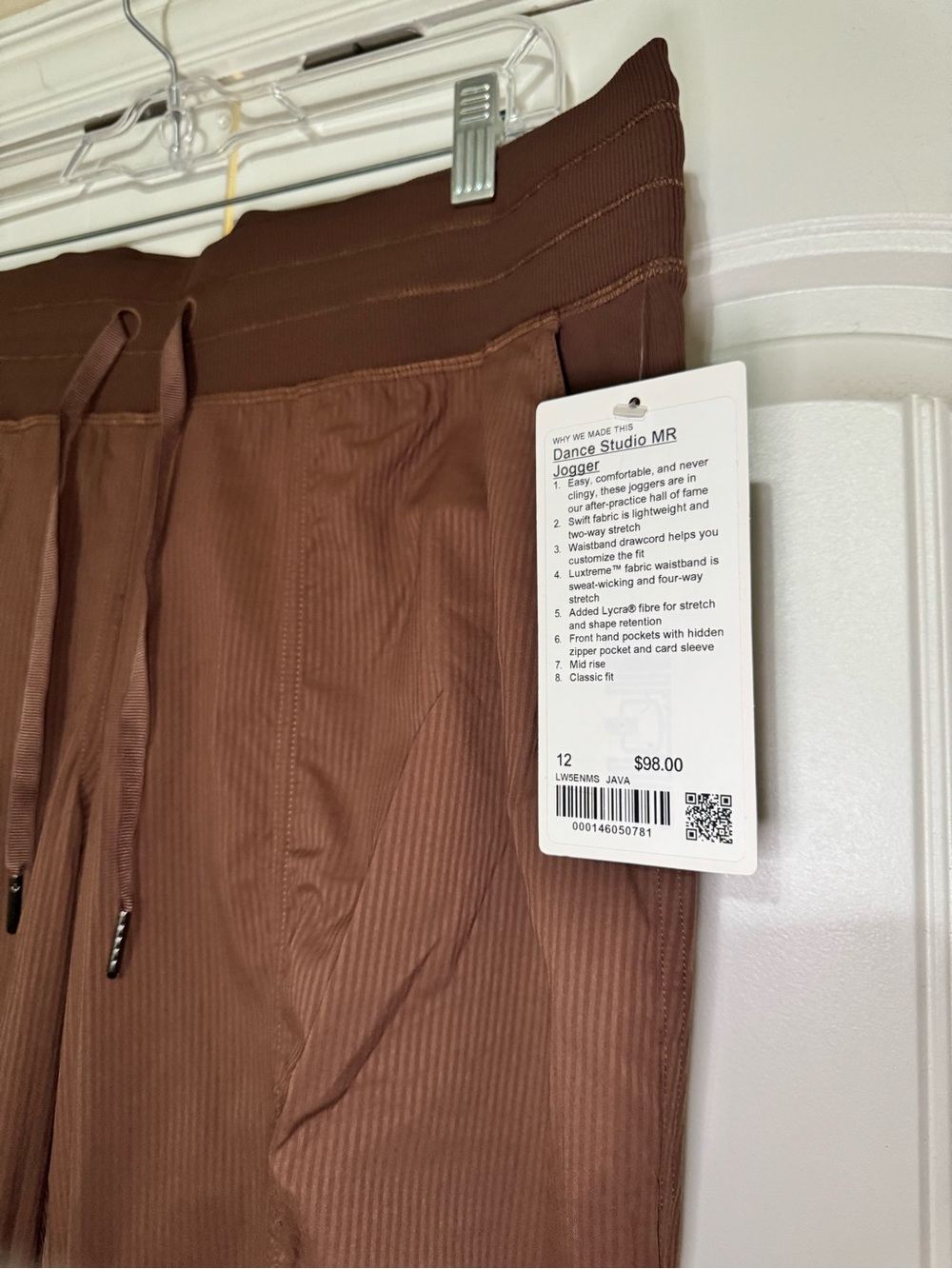 Lululemon Dance Studio Mid-Rise Jogger Full Length in Java Size 12 - Picture 3 of 10